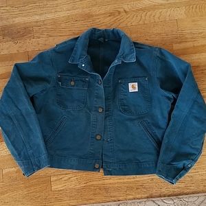 Carhartt Jean Jacket in deep turquoise XXL